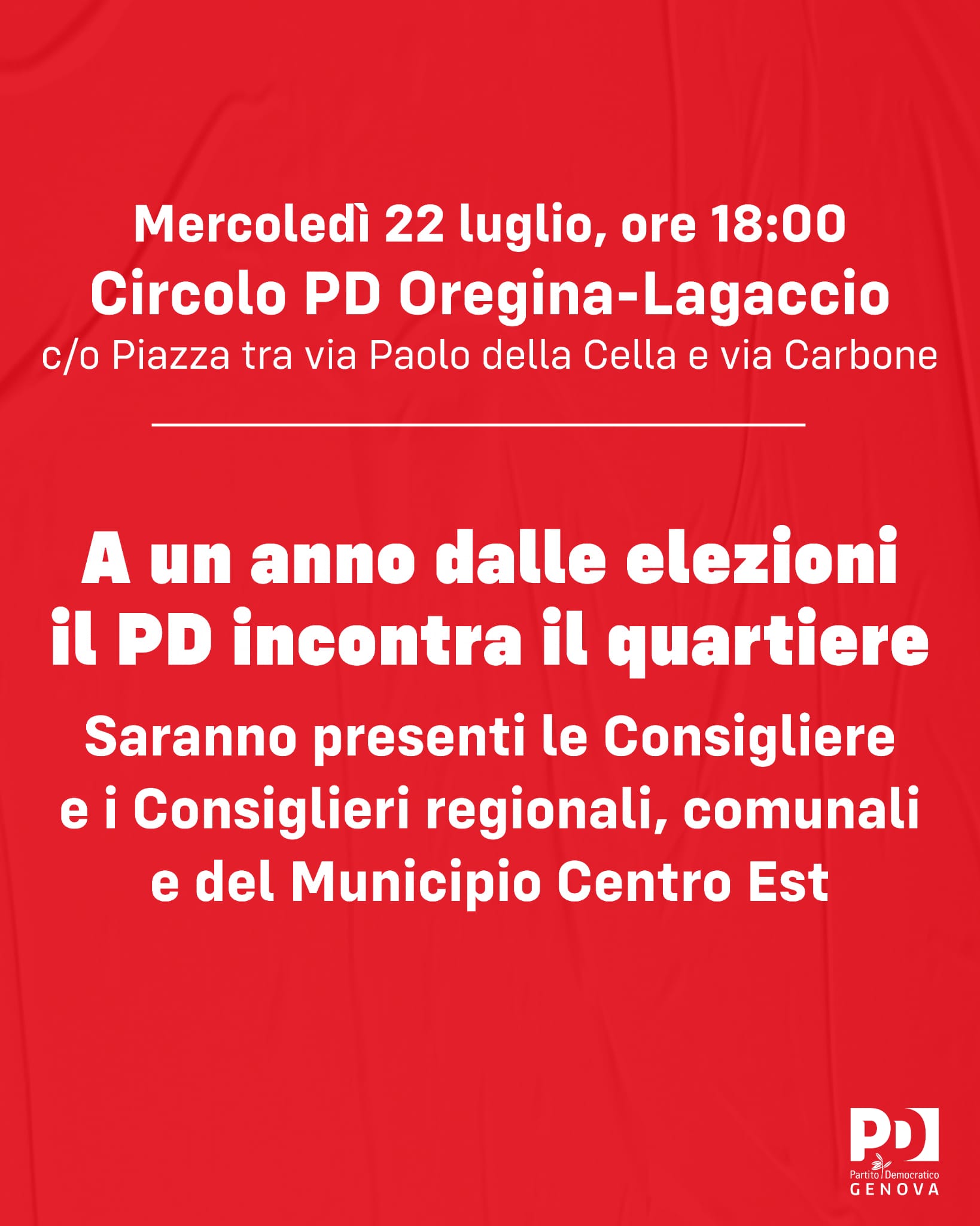 A un anno dalle elezioni il PD incontra il quartiere